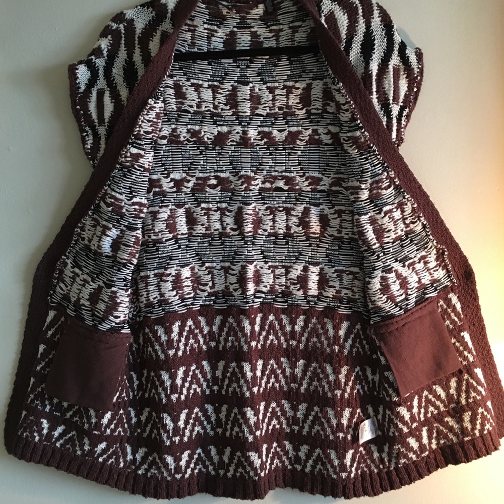 Knitted knitted sweater jacket